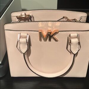 Michael Kors Blush Pink Tote with Gold Accents